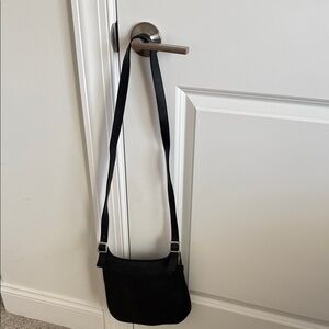 Vintage Coach Small Hippie Flap Crossbody in Black gloved tanned leather